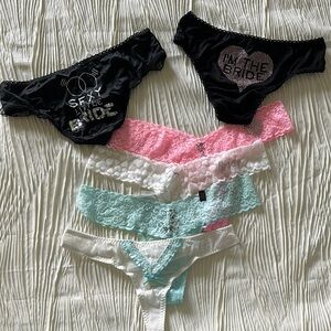 Assorted Victoria’s Secret Bridal Panty Set